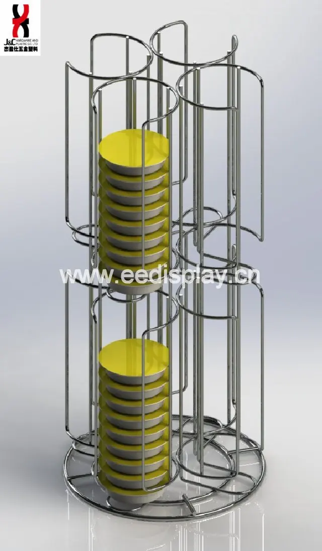 fancy gift 2 tier metal tassimo capsule 80 pod holder