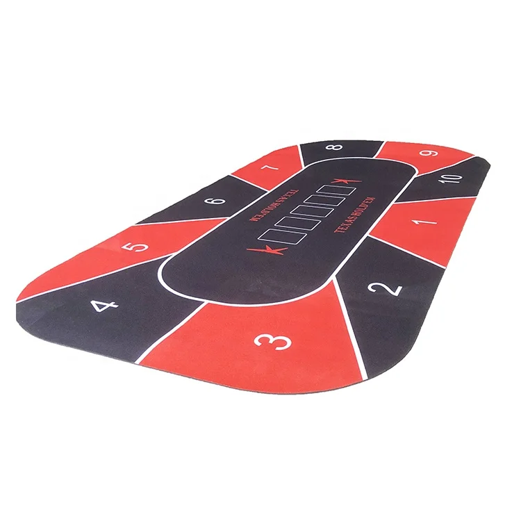 Casino anti slip rubber Poker Mat 35* 70 Inch Portable Rubber Foam Poker Table Top Layout sound dampening Poker Mat gambling