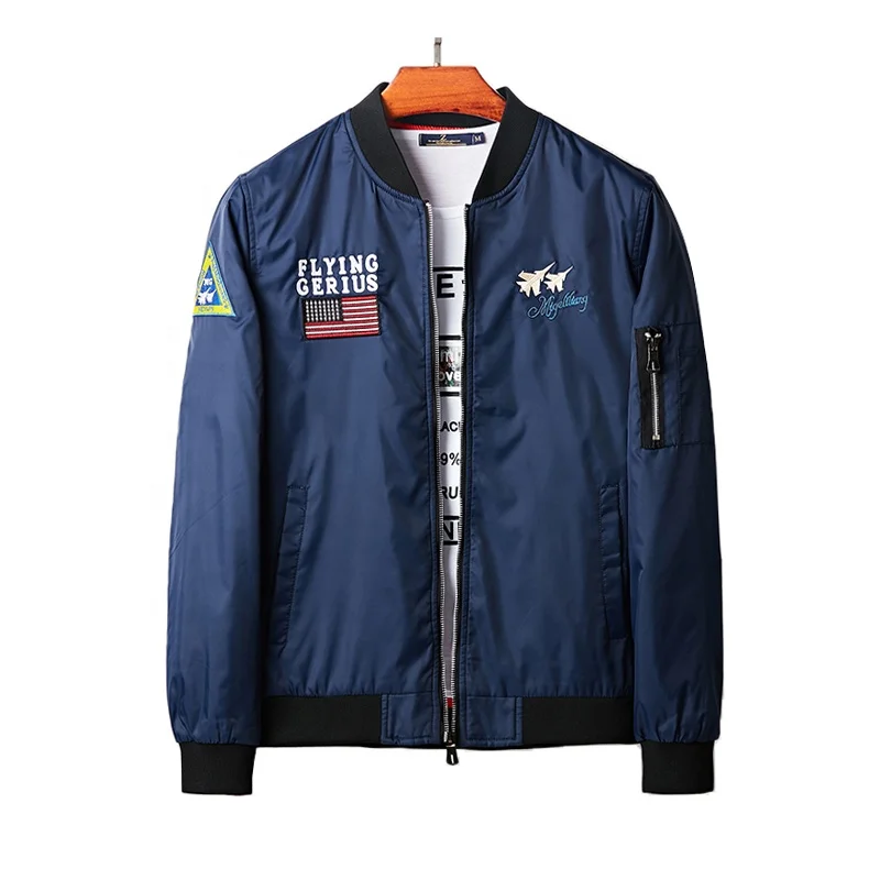 Оптовая продажа школьная мужская приталенная куртка-бомбер с