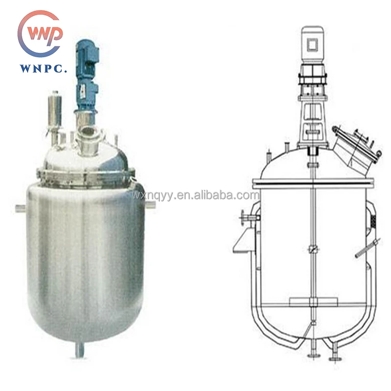Slap-up chemical reactor quartz reaction vessel continuously stirred tank stainless steel reactor