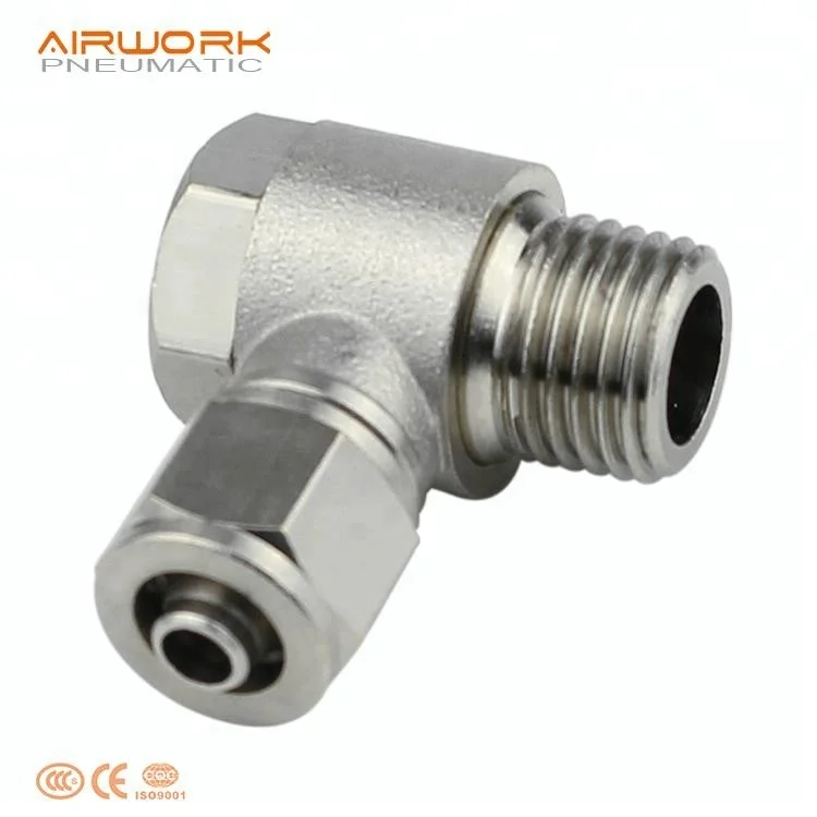 PH 3/4 thread brass air oil and gas pipe hose rotating swivel connector fitting
