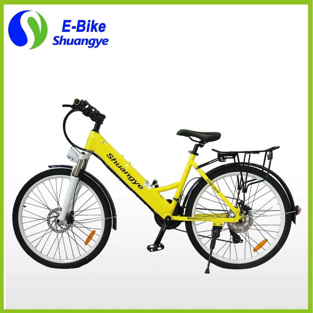 Дешевый городской Электрический моторный велосипед с рамой из сплава 26 дюймов