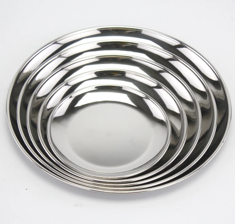 Korean stainless steel 201/304 polished/sanding barbecue/baking plate/dish