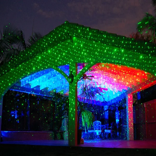 2023 Wholesales Outdoor laser light led red green blue star moving garden laser light christmas decorations
