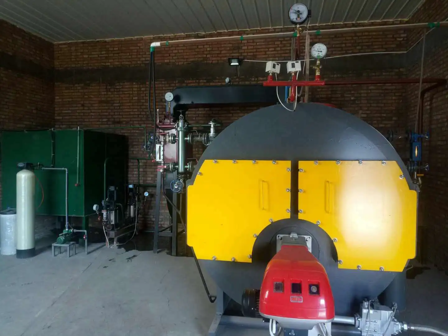 Gas or diesel oil fired industrial steam boiler 6Ton