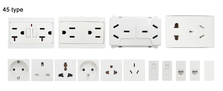 Differencce Types 110v or 220v Flip Up Floor Box Socket Plugs Outtlet US standard 2 us sockets