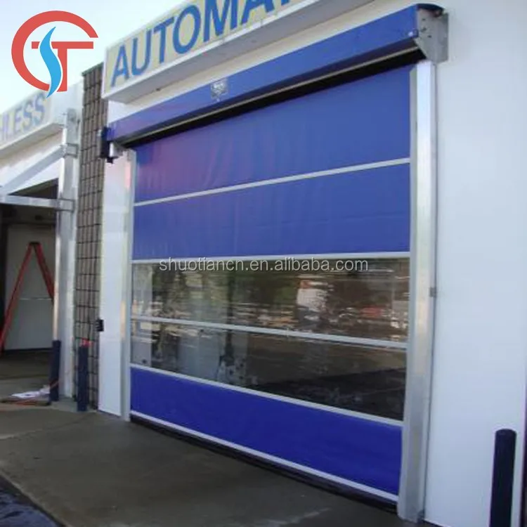 Vinyl Auto Car Wash Plastic Shutter Doors