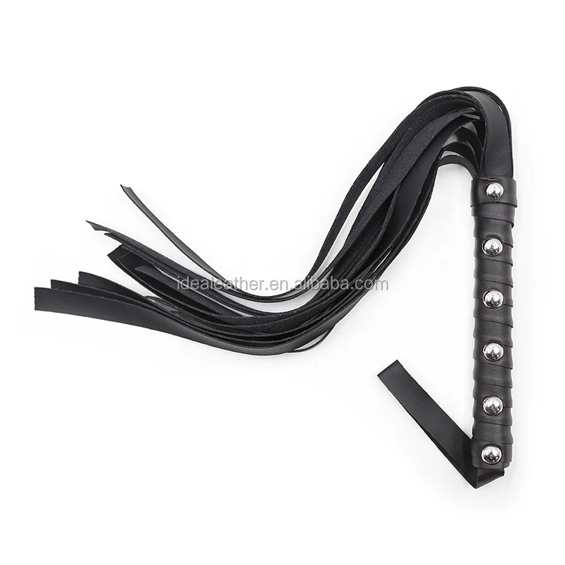 Wholesale Soft PU Leather High Quality Male Sex Bondage Leather Flogger Sex Bdsm Spanking Flogger Whip For Sex Stock