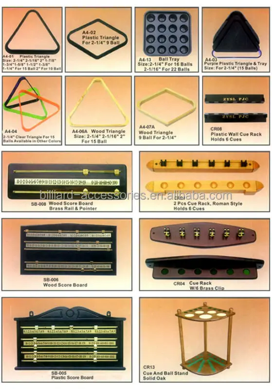 Factory Direct Sales billiard pool table , billiard accessories