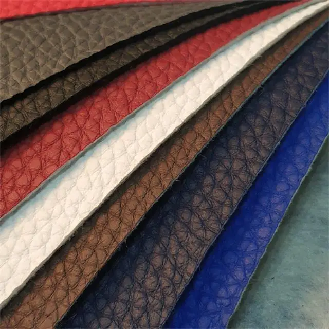 cheap price PVC Synthetic Leather cloth rexine stock lot