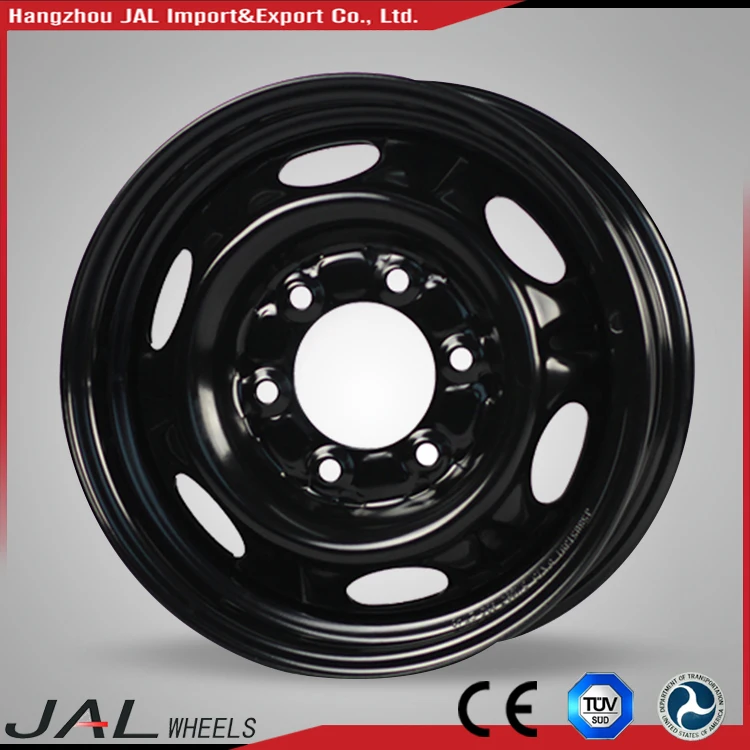 Custom black color best design 15 inch steel wheel