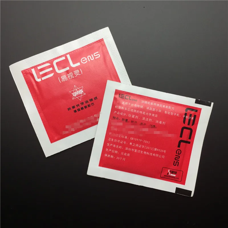 Customized quick dry Individually wrapped LCD screen lens cleaning wet wipes