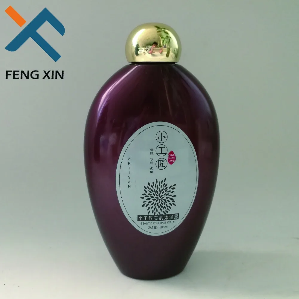 Luxury  Eco Friendly Custom Biodegradable Plastic Shampoo Bottle Cosmetic Packaging Skin Care Bottle