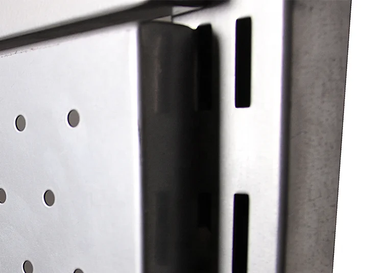 Metal slatwall panels display rack  / Pegboard stand / Angled clothing shelves /  Cloth hanging hook