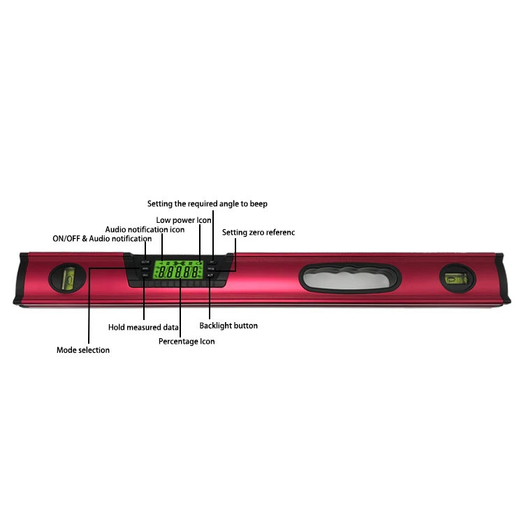 New Aluminium Ruler Precision Led Electronic Digital Level
