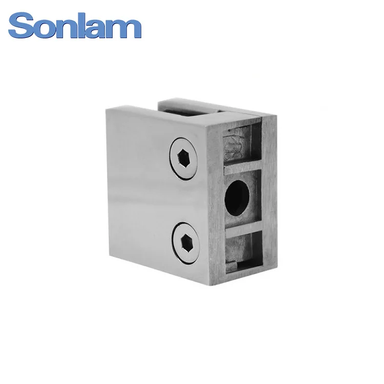 Top Sell Stainless Steel  Glass Clamp Zinc Glass Clamp For Square Tube