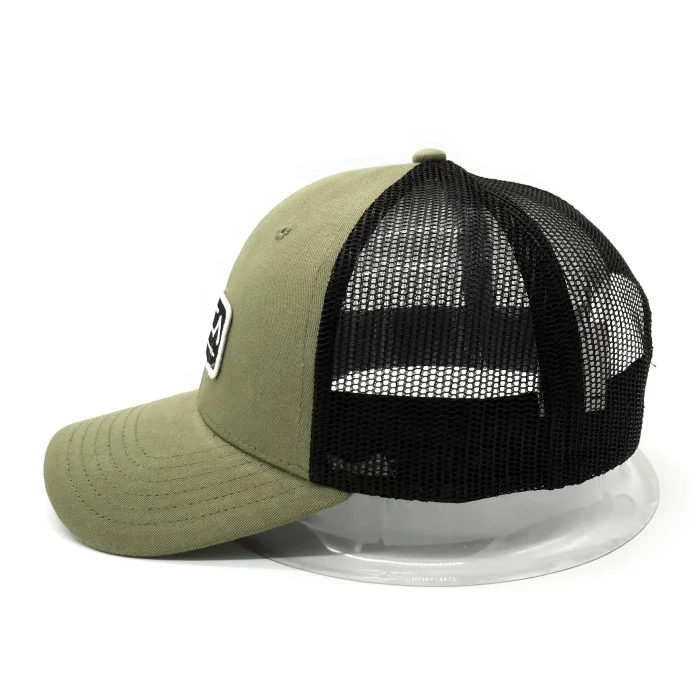 Custom embroidery logo design high quality RVCA patch mesh trucker cap