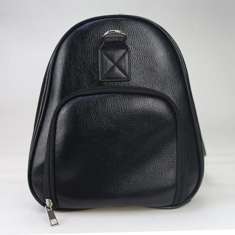 waterproof pu leather bag travel duffel bag black