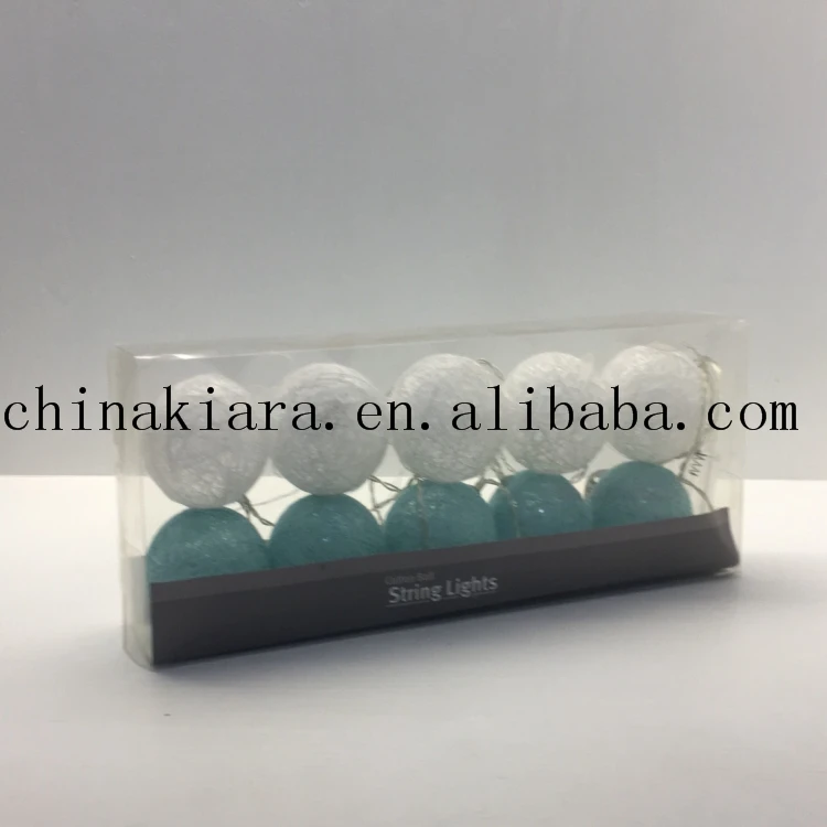 2022 Best Selling Home Decoration Warm White Cotton Ball Led Garland