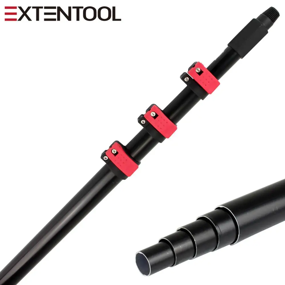 Window Cleaning Pole with Twist Flip Clamp Locking aluminum telescopic handle