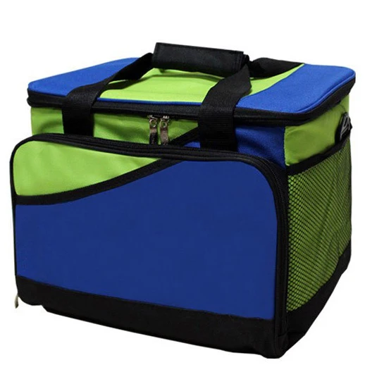 Large capacity Sport picnic cooler bag with plastic food contain lunch delivery bag logo