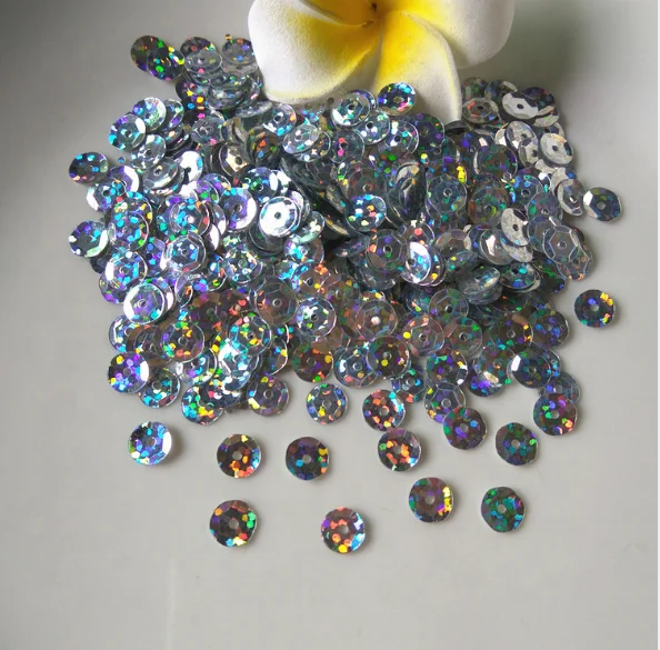 
8mm sequins curved beads faceted 8mm plastic beads flake 