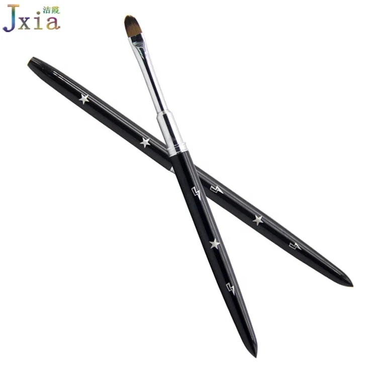 2019 трендовые узоры с логотипом на заказ, акриловая УФ-гель-краска, металлическая ручка, Круглый инструмент для дизайна ногтей, кисть