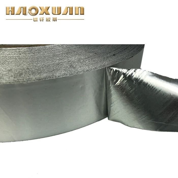 80 Micron Silver Aluminum Foil Tape Butyl Specification Single Sided Pressure Sensitive Adhesive Water Activated for Car Making