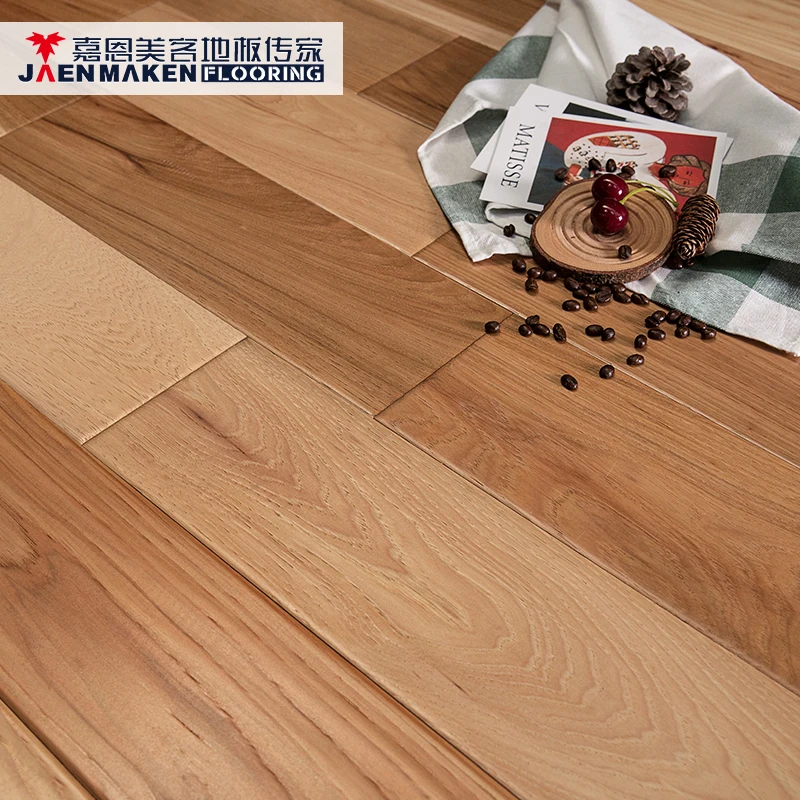 JAENMAKEN smooth solid hickory 18 mm wood flooring for sale