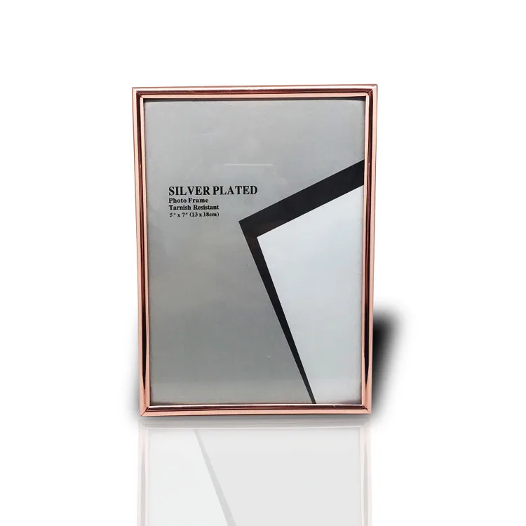 metal rose gold  picture frame  in custom sizes