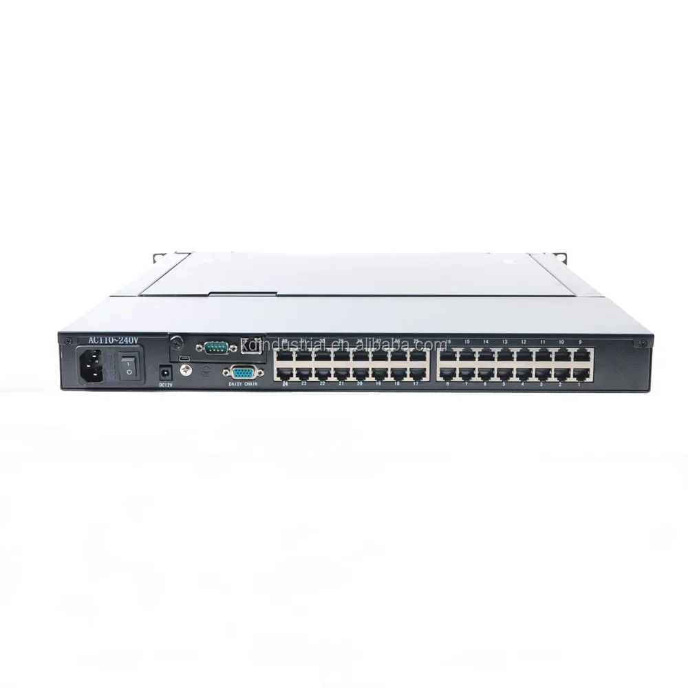 Good Price 17 inch 32 Ports Cat5 Console LCD KVM Drawer With IP