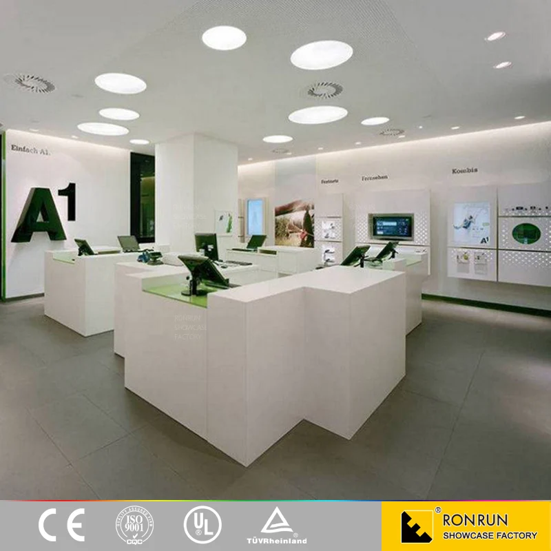 Cell phone accessories display mobile store furniture for shop decoration design