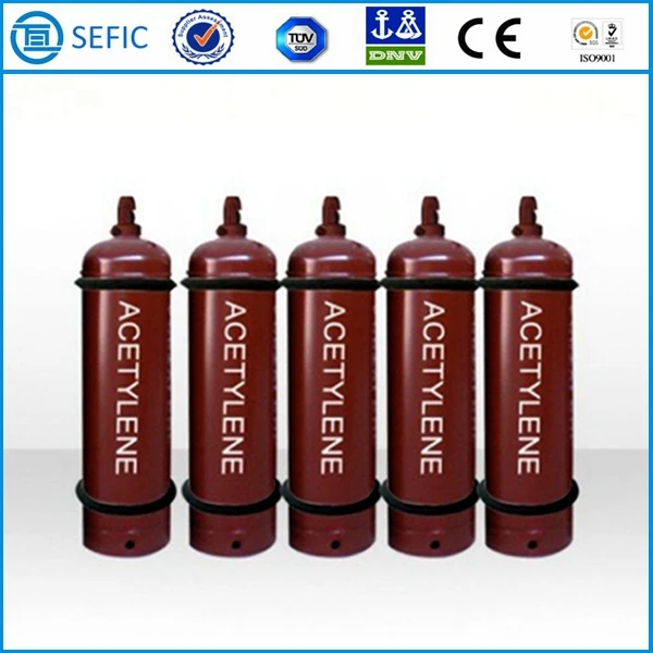 Fast Delivery Capacity Steel Acetylene Gas Cylinder for Cutting and Welding Metals