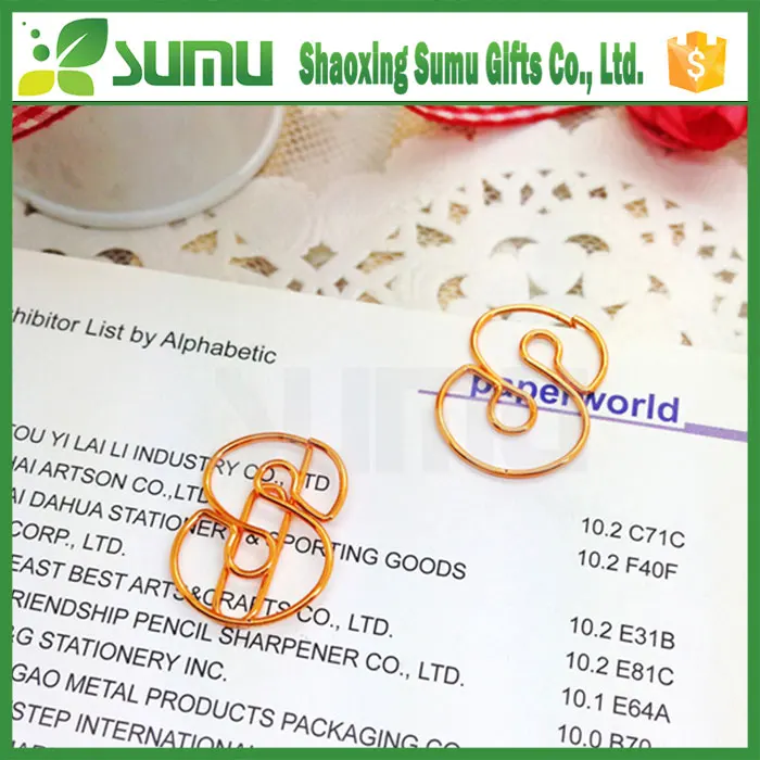 Promotional Different Size Colorful Star Shape Metal Paper Clips