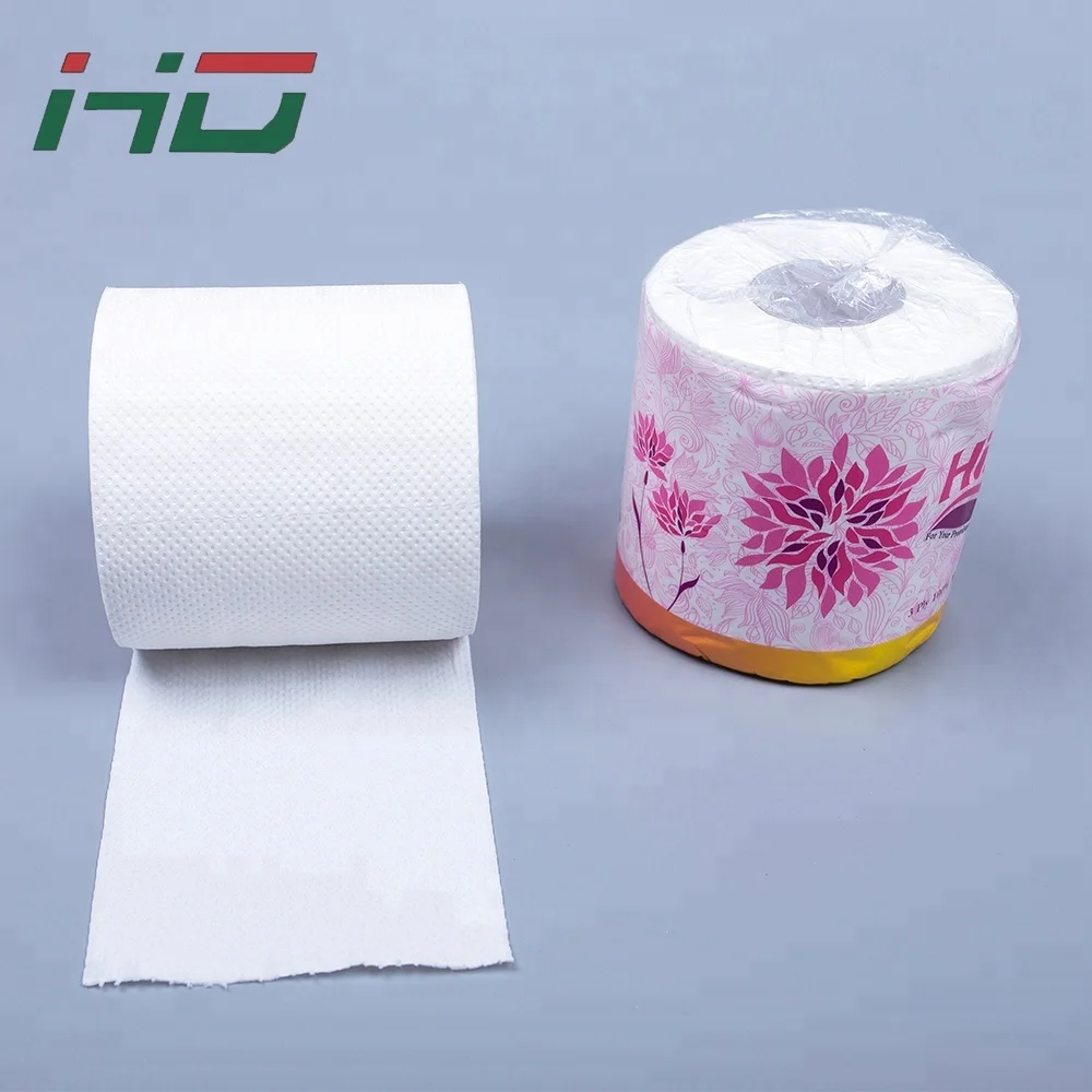Virgin Wood Pulp Material and 2 Ply Layer 2 ply toilet tissue paper