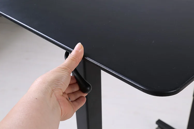 JUSTHOME Wholesale ergonomic adjustable height sit and stand computer desk lifting office table with wheels