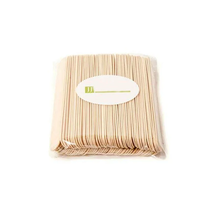 Wholesale custom disposable eco-friendy cosmetic depilatory hair removal wooden waxing spatula sticks for Beauty Salon