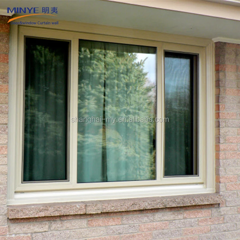 unbreakable glass aluminum window for house
