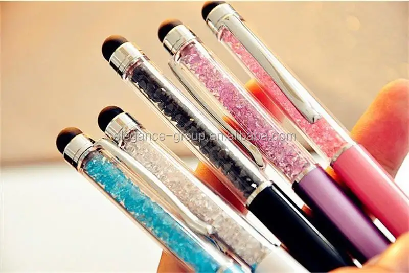 
Creatway Fashion Diamond Ballpoint Pens Stationery 2 in 1 Crystal Stylus Pen Touch Screen Pen Multi-color 