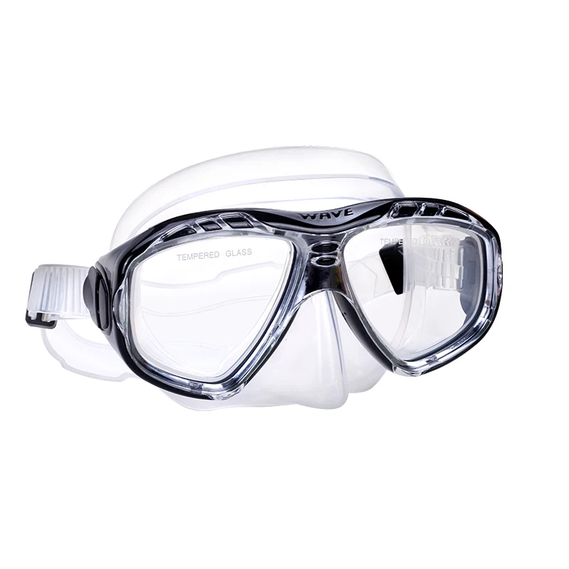 Soft silicone skirt seal eyecup waterproof automatic buckle protect eyes under water see more clear diving mask