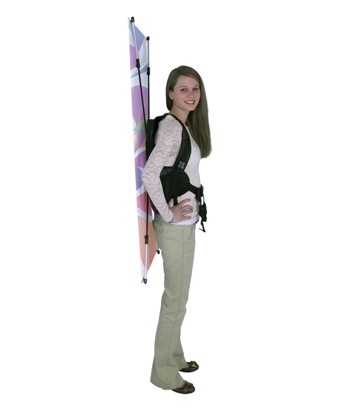 Custom High Quality Backpack Flag Banner For Advertising Trade Show