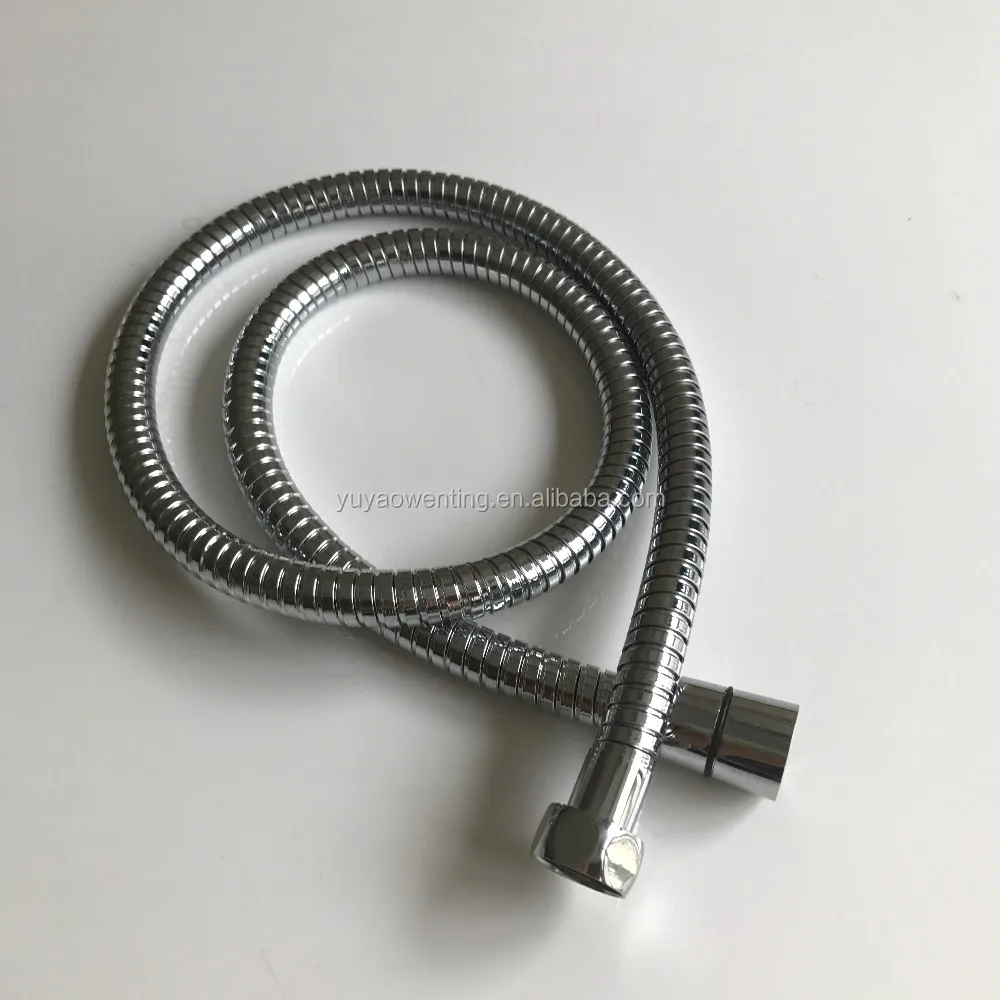 
HOT Sells Extensible 14mm/1m~1.2m Stainless Steel Plating Double Locked Short Bathroom/Toilet Hose 