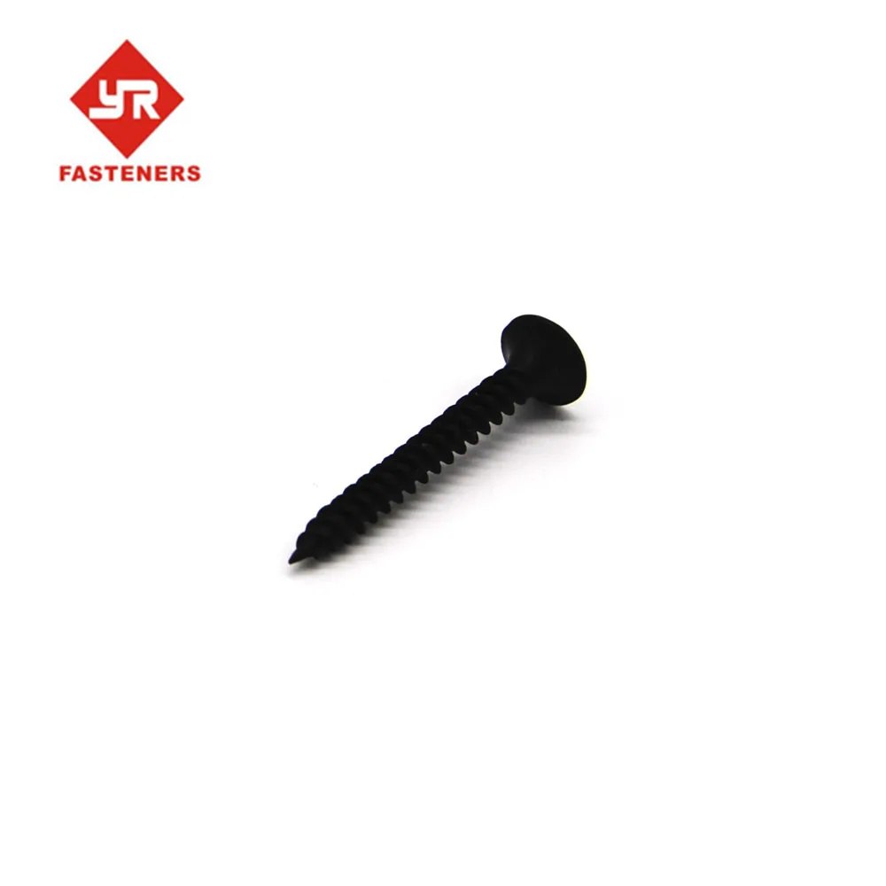 
Black fine thread Phillips Bugle Head drywall screw with factory price 