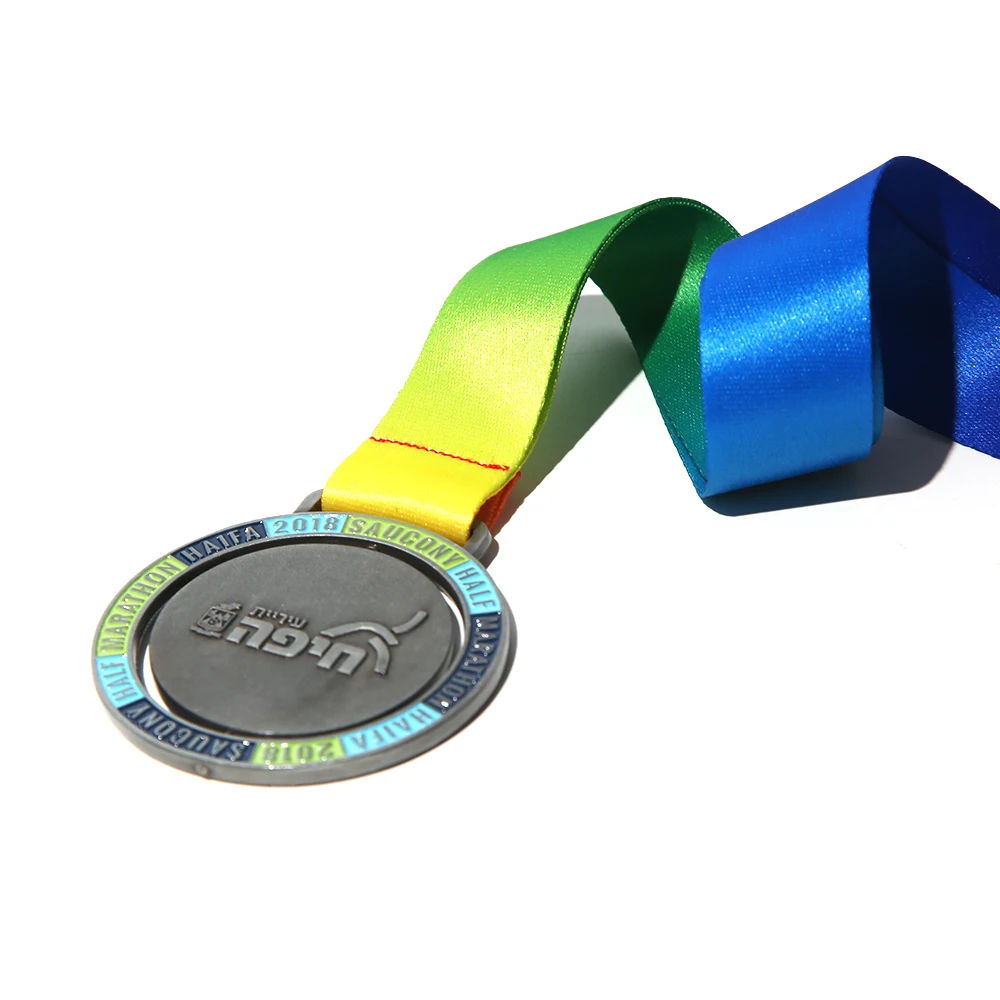 Fencing sport stainless steel metal taekwondo veteran custom logo dragon boat marathon running race printing medal folk crafts