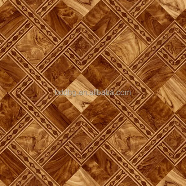 Tearproof PVC PET surface pvc vinyl roll flooring for indoor home decoration