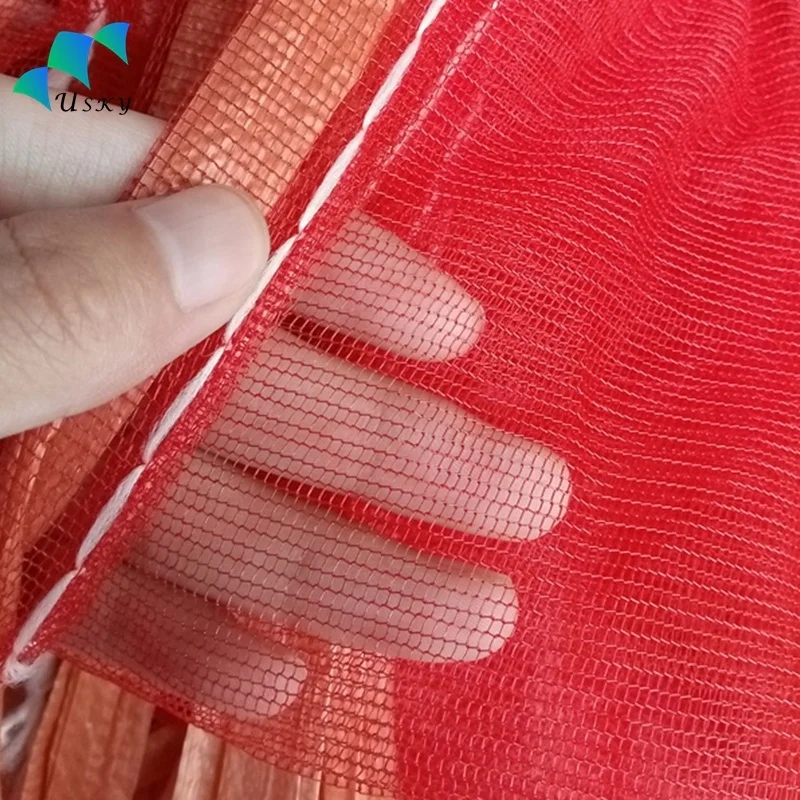 70*90cm 80*100cm 90*110cm UV green monofilament net bag packing pe date mesh bags for date palm