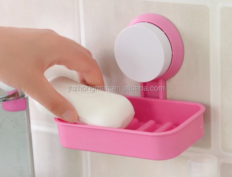 
Wall Suction Soap Dish For Kitchen And Bathroom,High Quality New Plastic Strong Sucker Soap Box, plastic soap box 