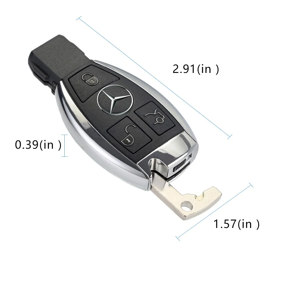 Ben-z smart car remote key 315MHz 3 Button 10PCS