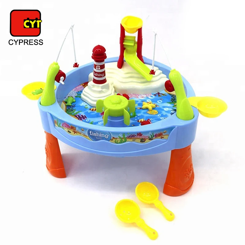 Электрические смешные музыкальные настольные рыболовные игрушки для детей с подсветкой