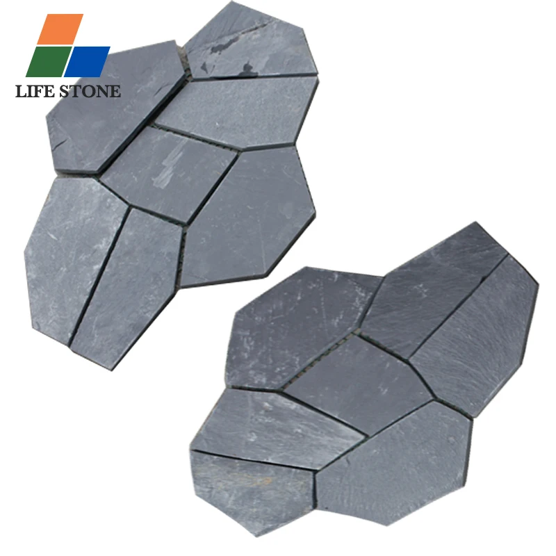 China cheap outdoor paving stone natural stone pavers for sale black  patio paver stones